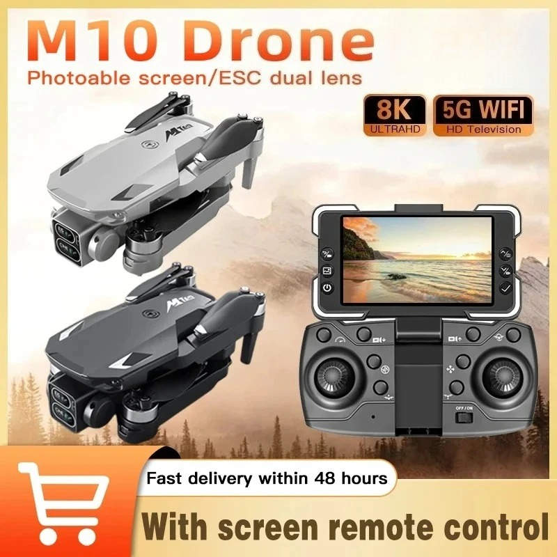 Jjrc Drone X12 - オリジナルM10ドローン、写真撮影可能なスクリーン付きリモコン、プロ仕様8Kデュアルカメラ、5G WIFI、ブラシレスモータークアッドコプター、ドローン玩具