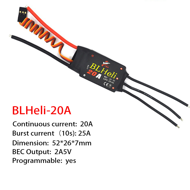 1-3 個ブラシレス ESC BLHeli 20A 30A  - Drone Motor のレビューと価格