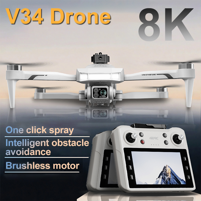 4DRC 新しい V34 ドローン 8K プロフェッショナル - Jjrc Drone X12 のレビューと価格