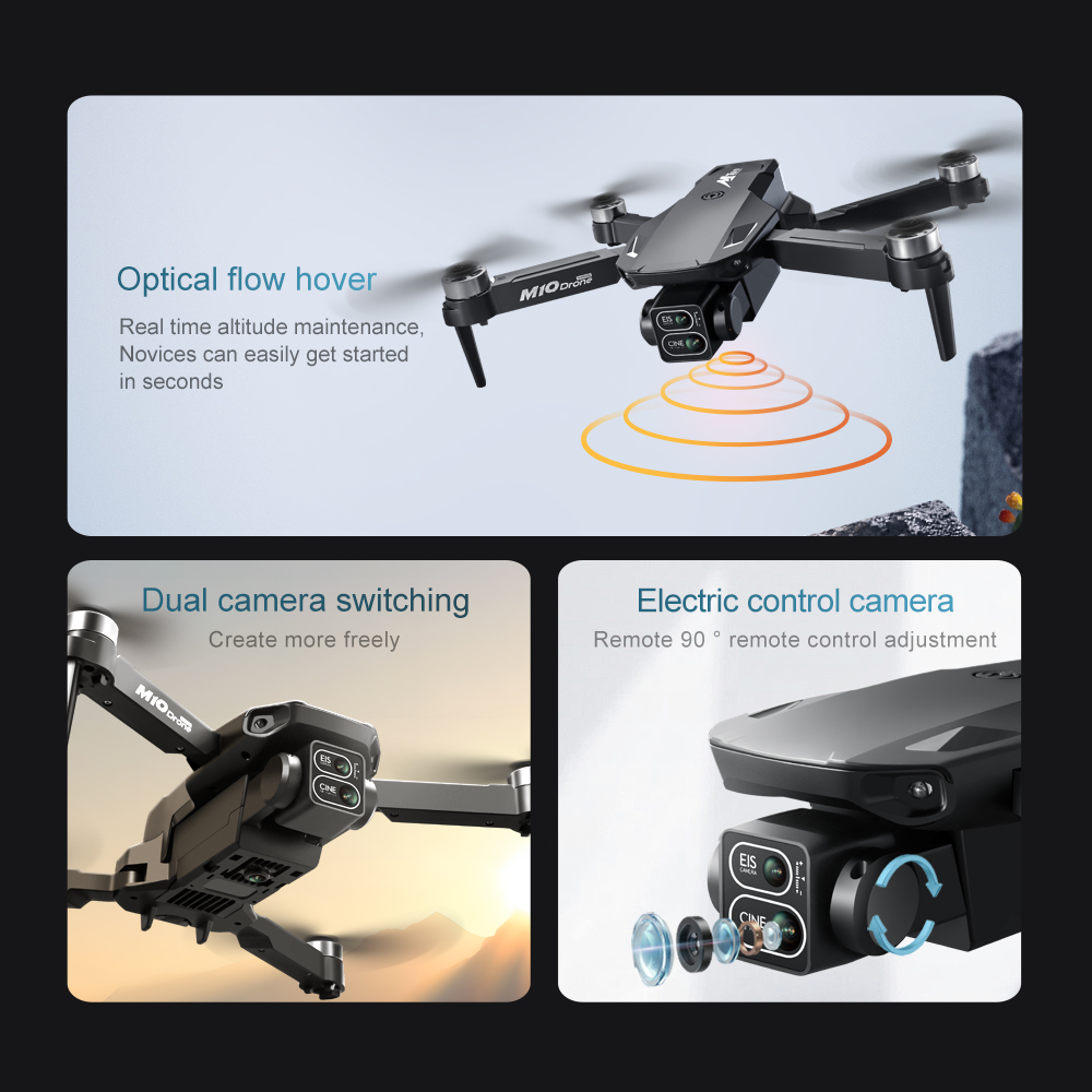 オリジナルM10ドローン、写真撮影可能なスクリーン付きリモコ - Jjrc Drone X12 のレビューと価格