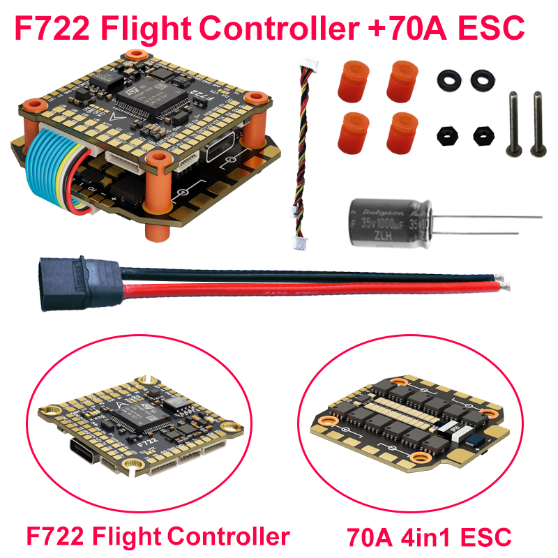 DAKEFPV F722 60A スタック ICM42688 - Drone Power Distribution Board のレビューと価格