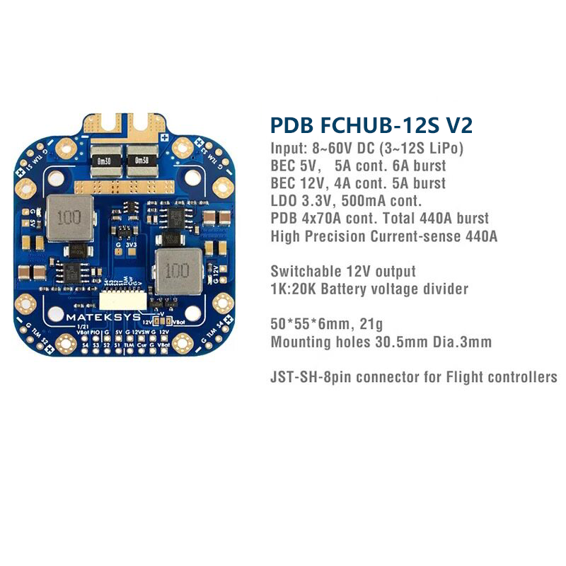 Matek System XCLASS PDB FCHUB- - Drone Power Distribution Board のレビューと価格